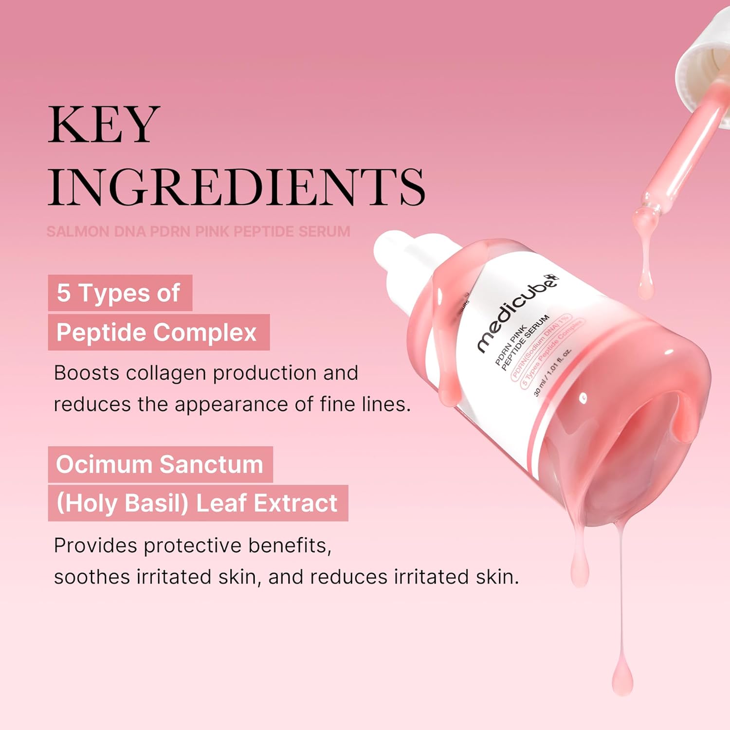 MEDICUBE-Collagen PDRN Pink Peptide Serum 30ml