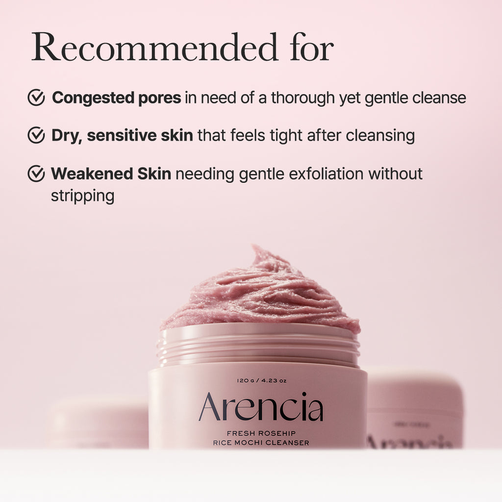 ARENCIA-*renew* Fresh Rosehip Rice Mochi Cleanser 120g
