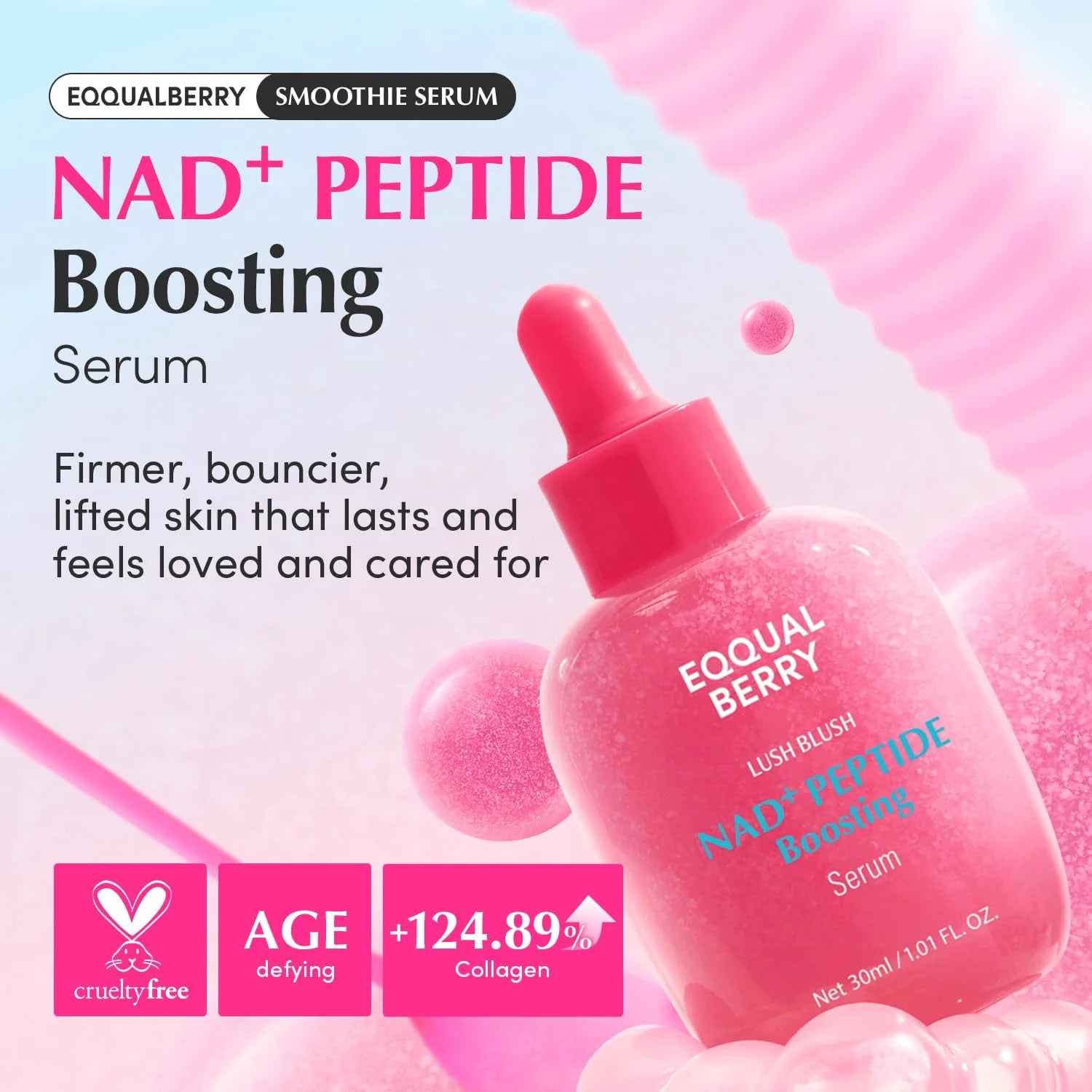 EQQUALBERRY -nad+peptide serum