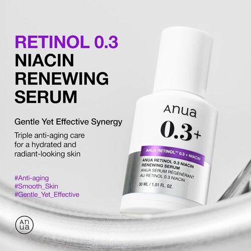 ANUA -Nano Retinol 0.3% + Niacin Renewing Serum 30ml