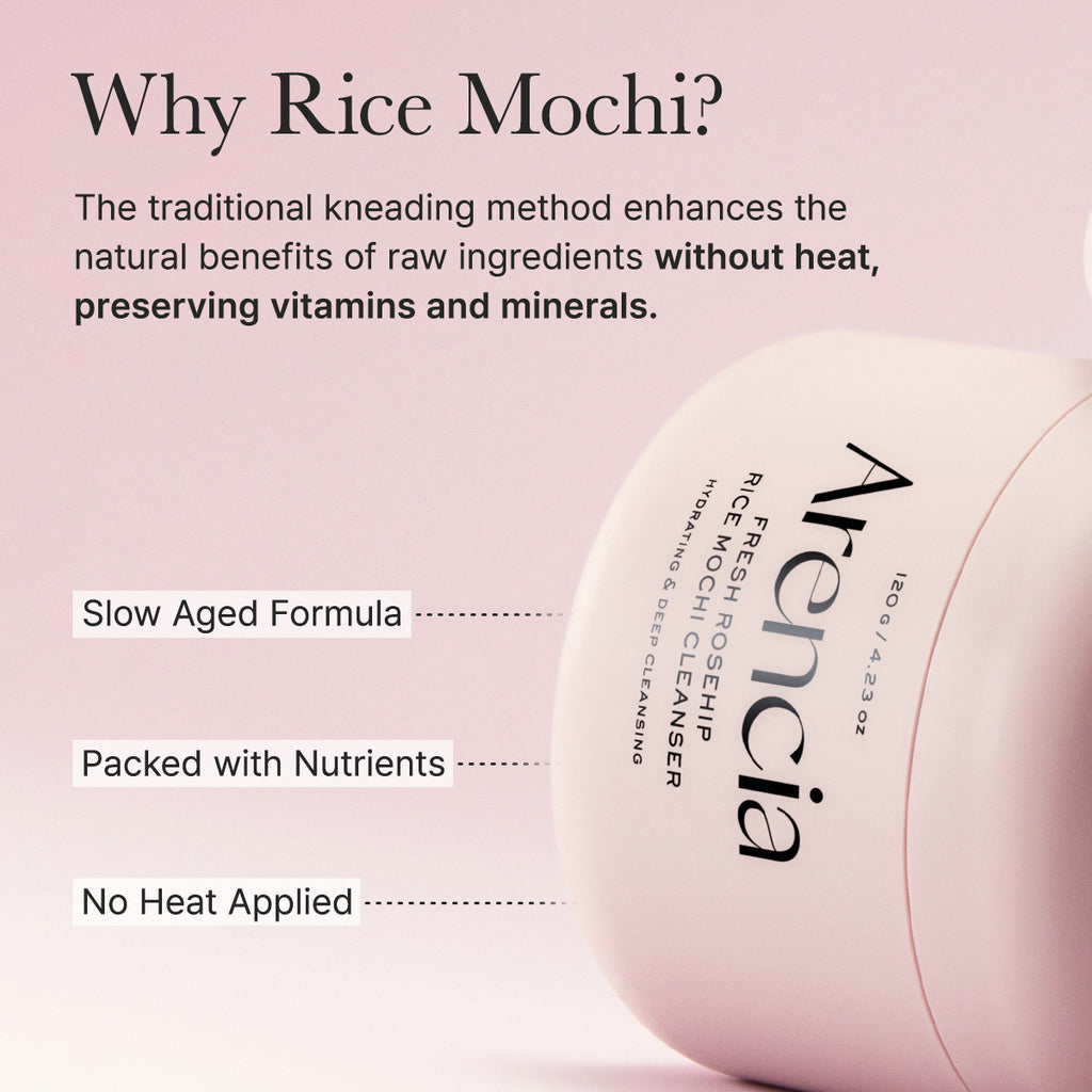 ARENCIA-*renew* Fresh Rosehip Rice Mochi Cleanser 120g