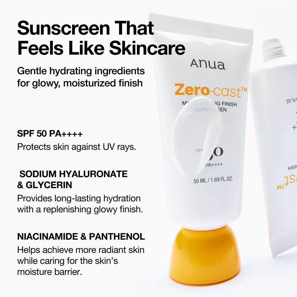 ANUA -Zero-cast Moisturizing Finish Sunscreen 50ml