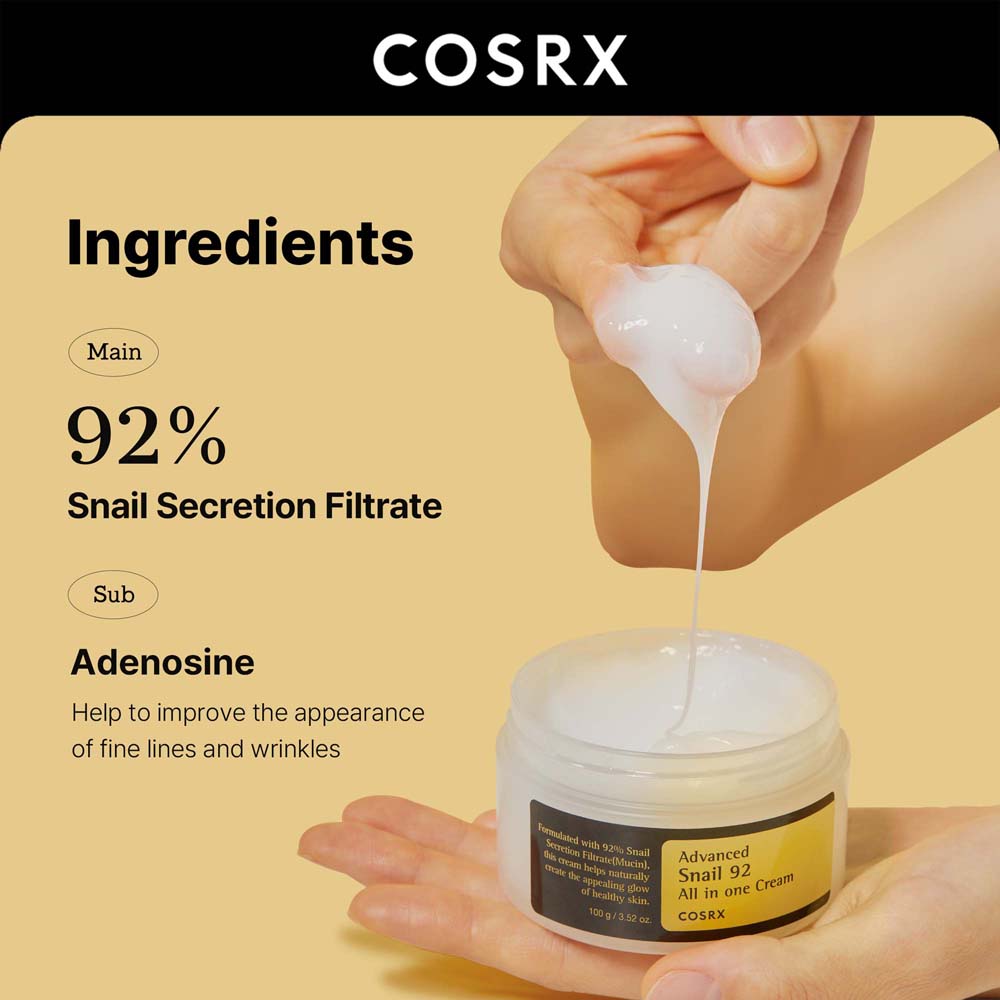 COSRX- Advanced Snail 92 All In One Cream 100gm